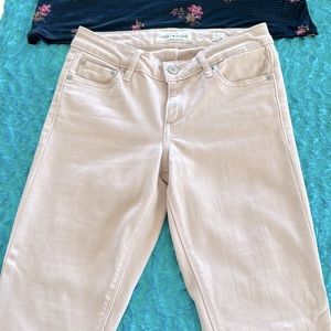 Light pink Lucky Brand skinny jeans